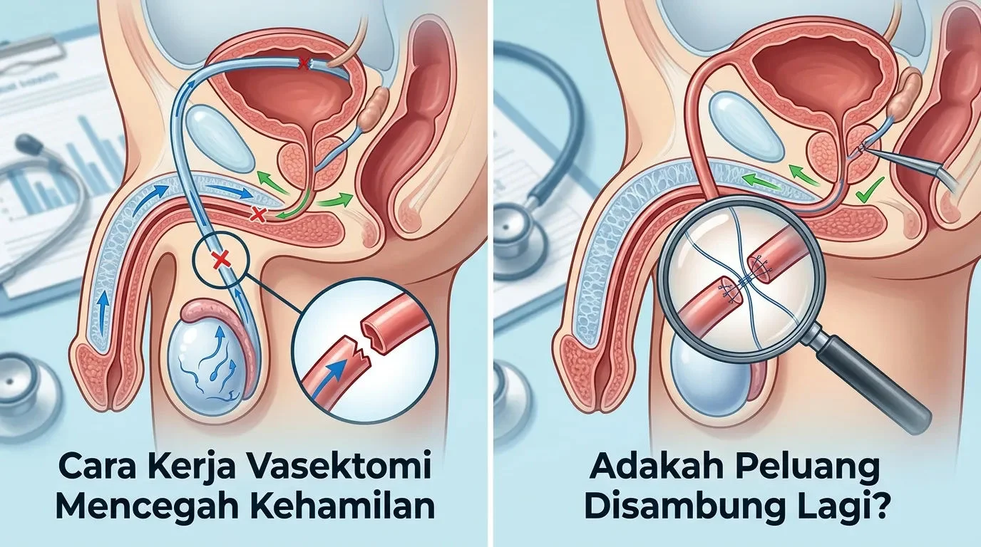 Cara Kerja Vasektomi Mencegah Kehamilan, Adakah Peluang Disambung Lagi?